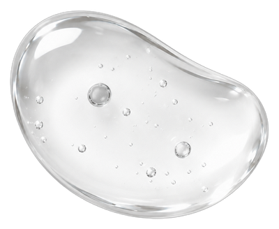 Drop of clear hyaluronic acid gel