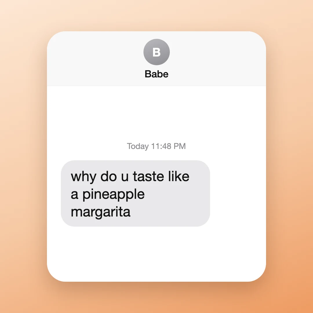 A text from him