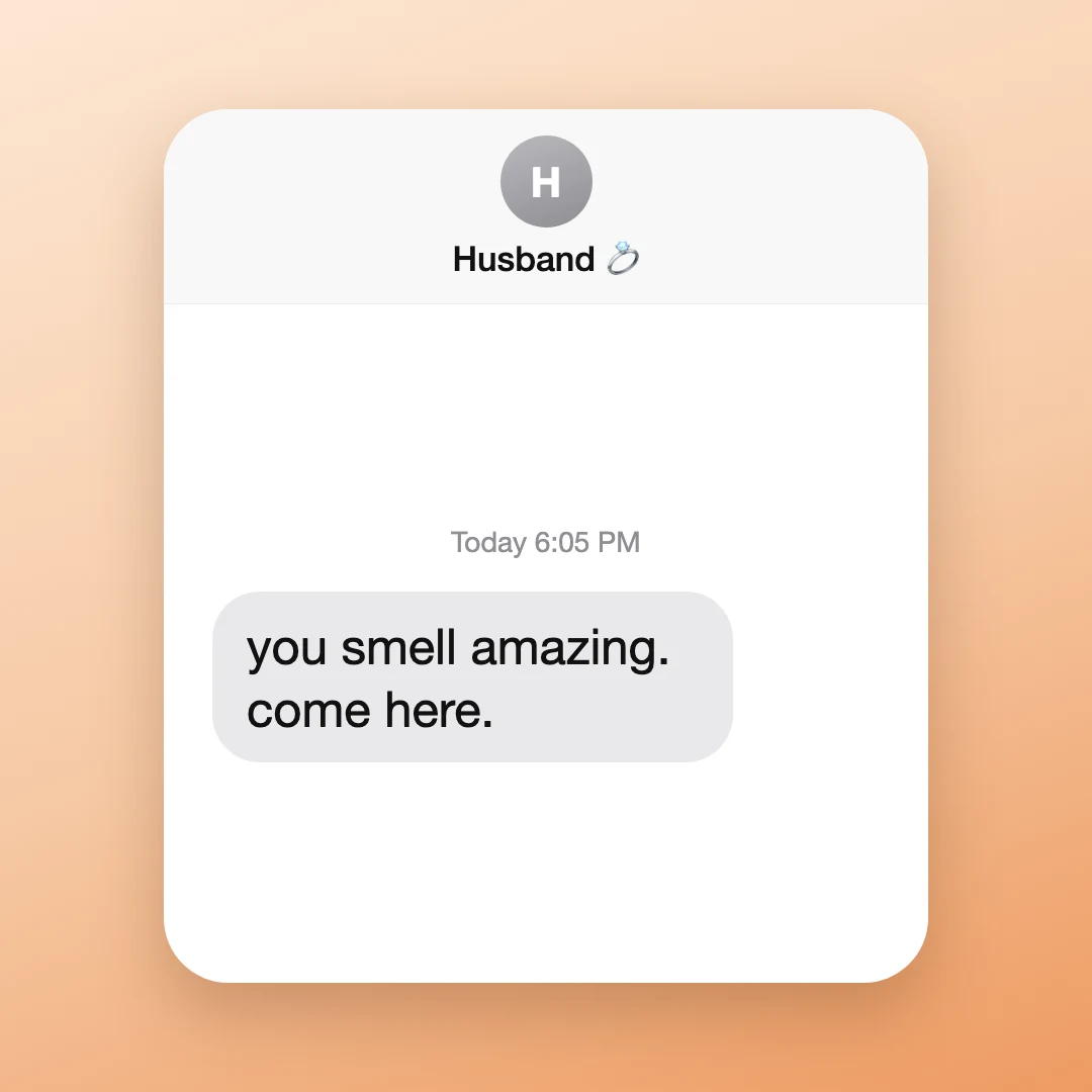 A text from him