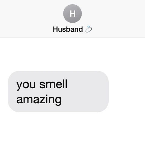 A text from him
