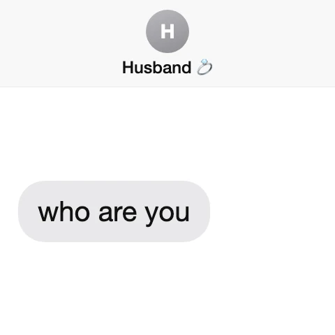 A text from him