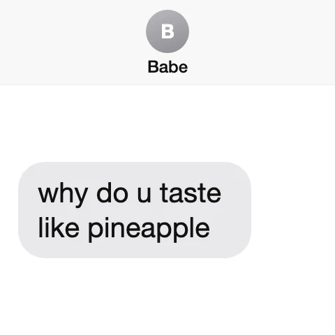 A text from him