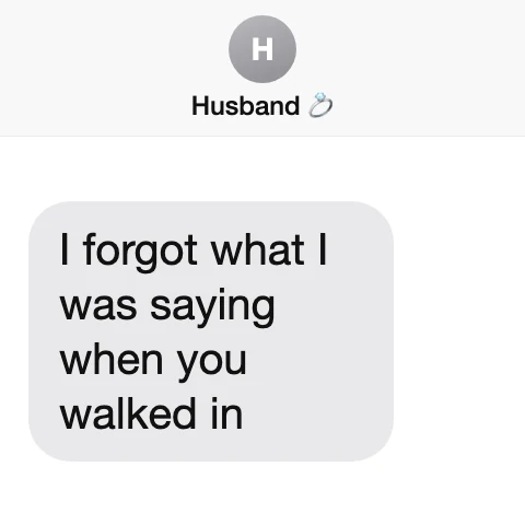 A text from him