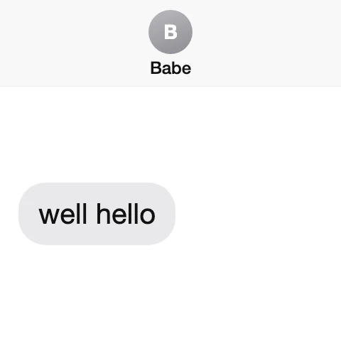 A text from him