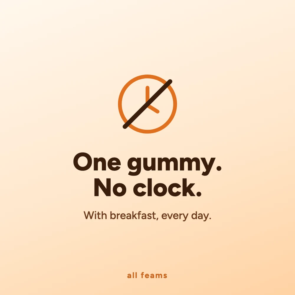 One gummy, no clock